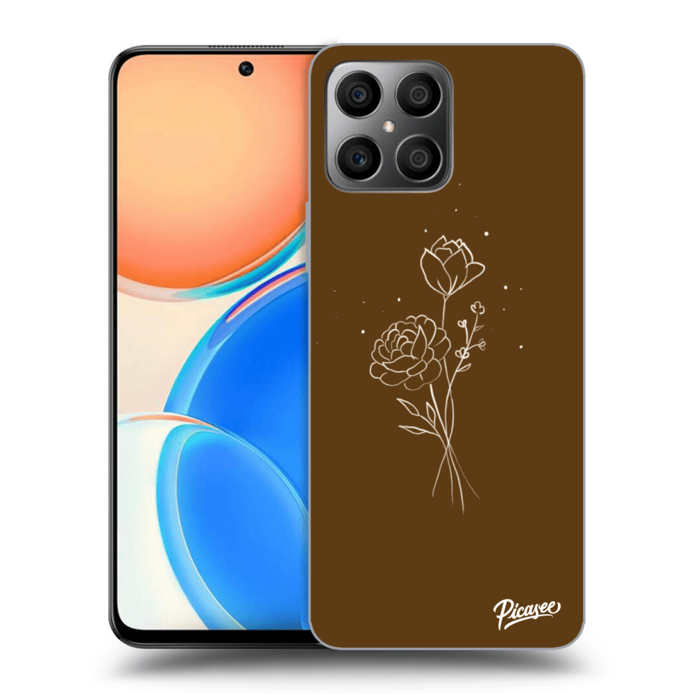 ULTIMATE CASE Pro Honor X8 - Brown Flowers