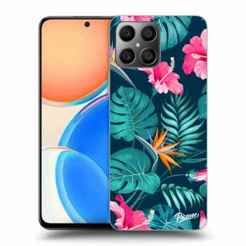 Obal pro Honor X8 - Pink Monstera