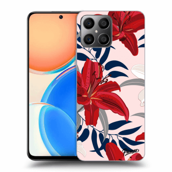 Obal pro Honor X8 - Red Lily