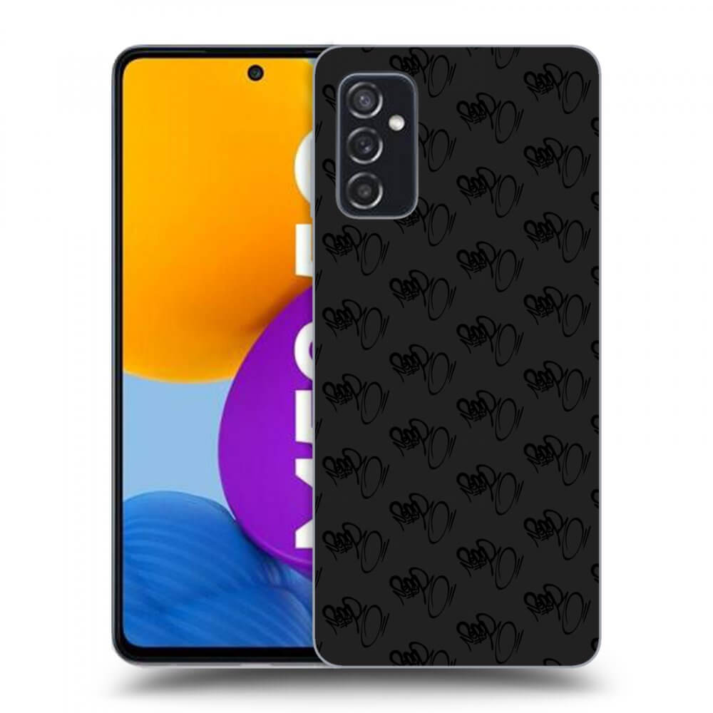 Picasee silikonový černý obal pro Samsung Galaxy M52 5G - Separ - Black On Black 1