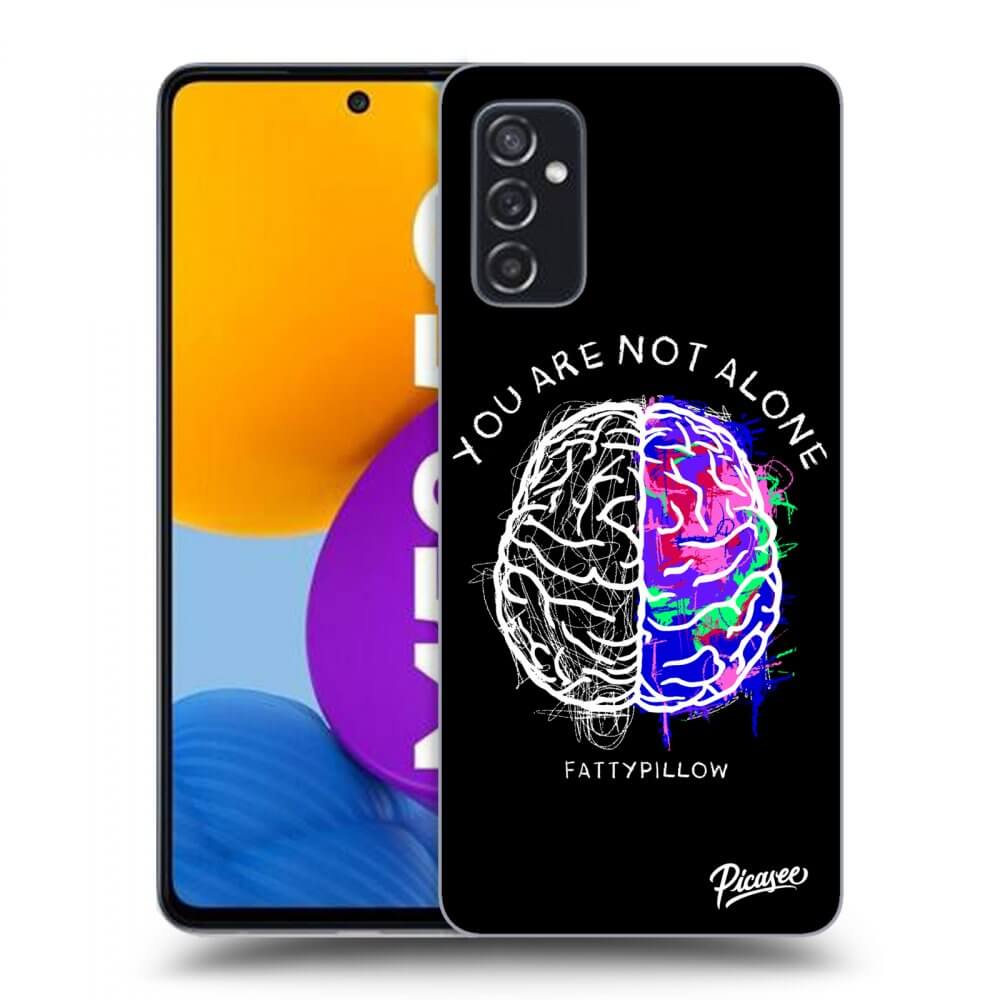Picasee silikonový průhledný obal pro Samsung Galaxy M52 5G - Brain - White