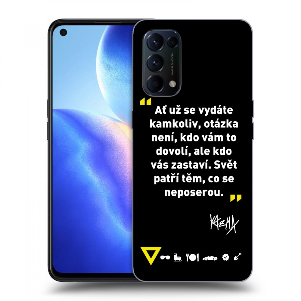 Picasee ULTIMATE CASE pro OPPO Reno 5 5G - Kazma - SVĚT PATŘÍ TĚM, CO SE NEPOSEROU