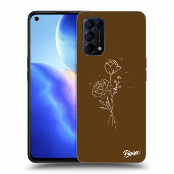 Picasee ULTIMATE CASE pro OPPO Reno 5 5G - Brown flowers