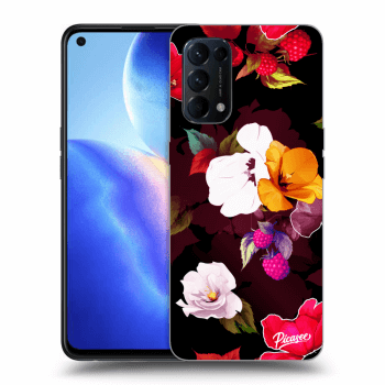 Obal pro OPPO Reno 5 5G - Flowers and Berries