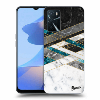 Picasee ULTIMATE CASE pro OPPO A16 - Black & White geometry