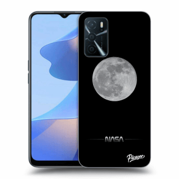 Picasee silikonový černý obal pro OPPO A16 - Moon Minimal