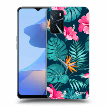 Obal pro OPPO A16 - Pink Monstera