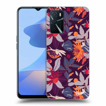 Picasee ULTIMATE CASE pro OPPO A16 - Purple Leaf
