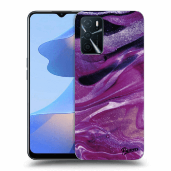 Obal pro OPPO A16 - Purple glitter