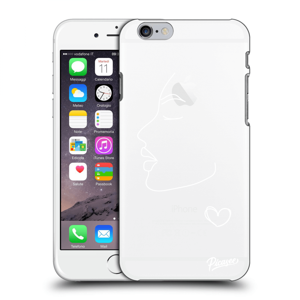 Picasee silikonový mléčný obal pro Apple iPhone 6/6S - Couple girl White