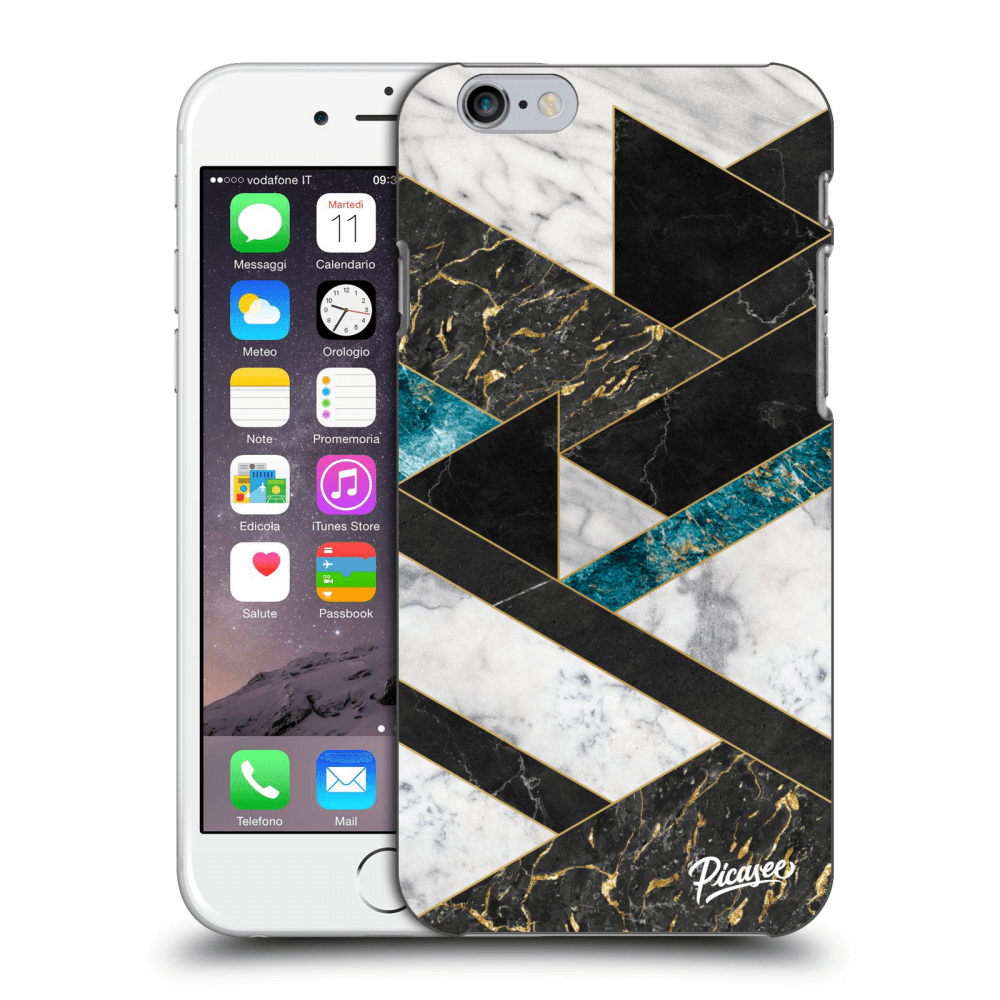 Picasee silikonový průhledný obal pro Apple iPhone 6/6S - Dark geometry