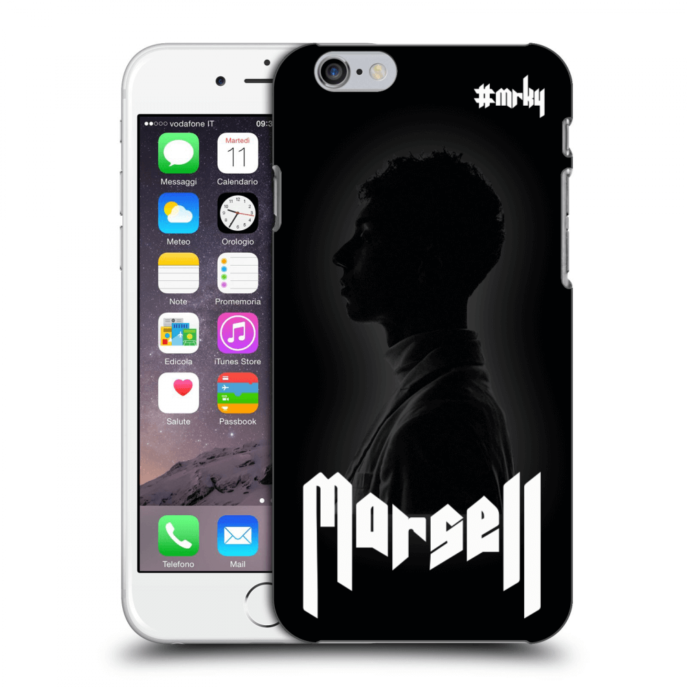 Picasee silikonový černý obal pro Apple iPhone 6/6S - Marsell black