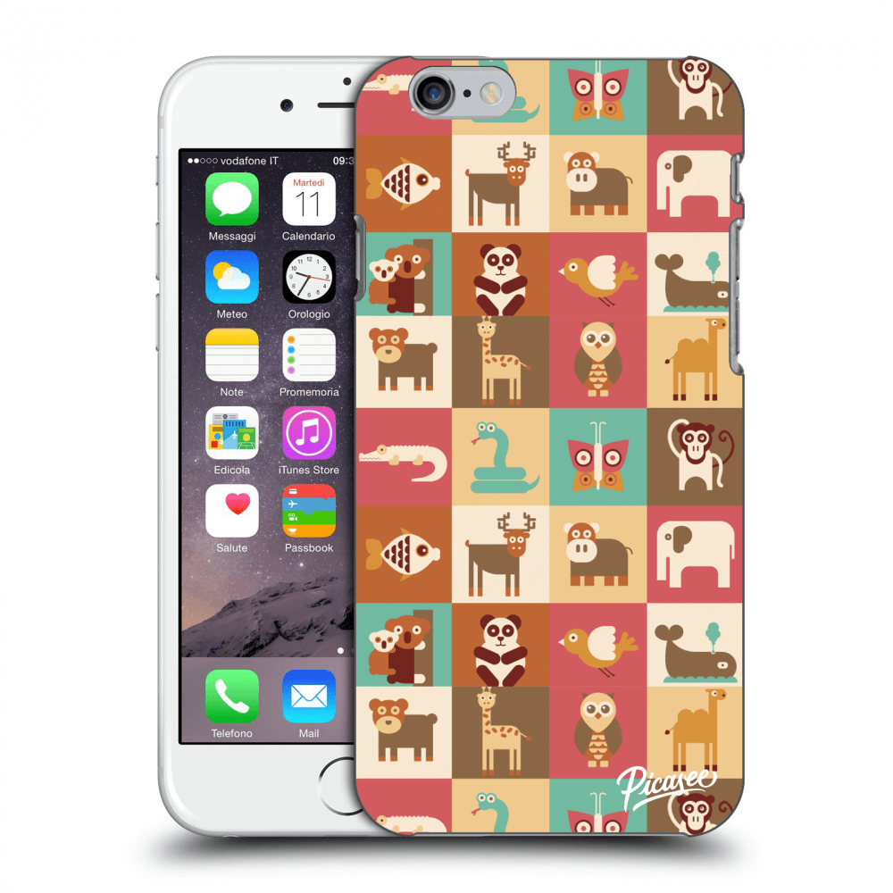 Picasee silikonový mléčný obal pro Apple iPhone 6/6S - Animals