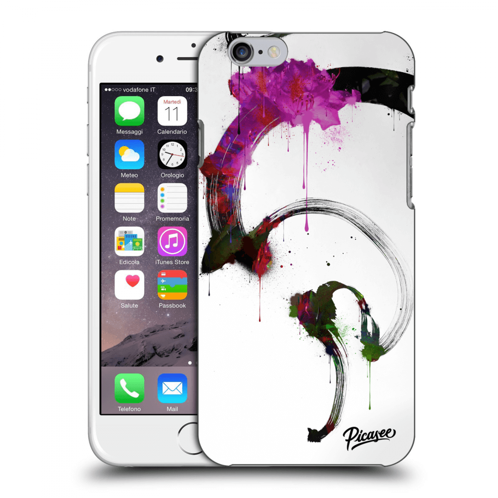 Picasee silikonový mléčný obal pro Apple iPhone 6/6S - Peony White