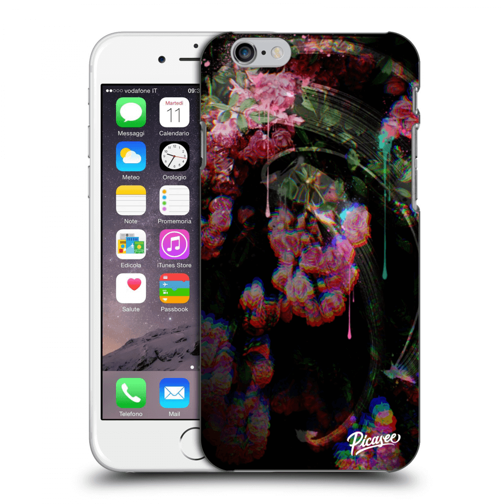 Picasee silikonový průhledný obal pro Apple iPhone 6/6S - Rosebush limited