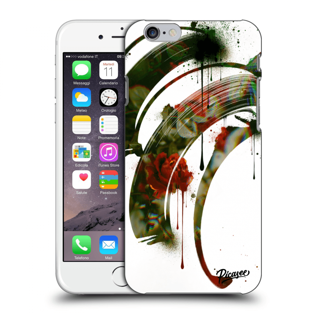 Picasee silikonový mléčný obal pro Apple iPhone 6/6S - Roses white