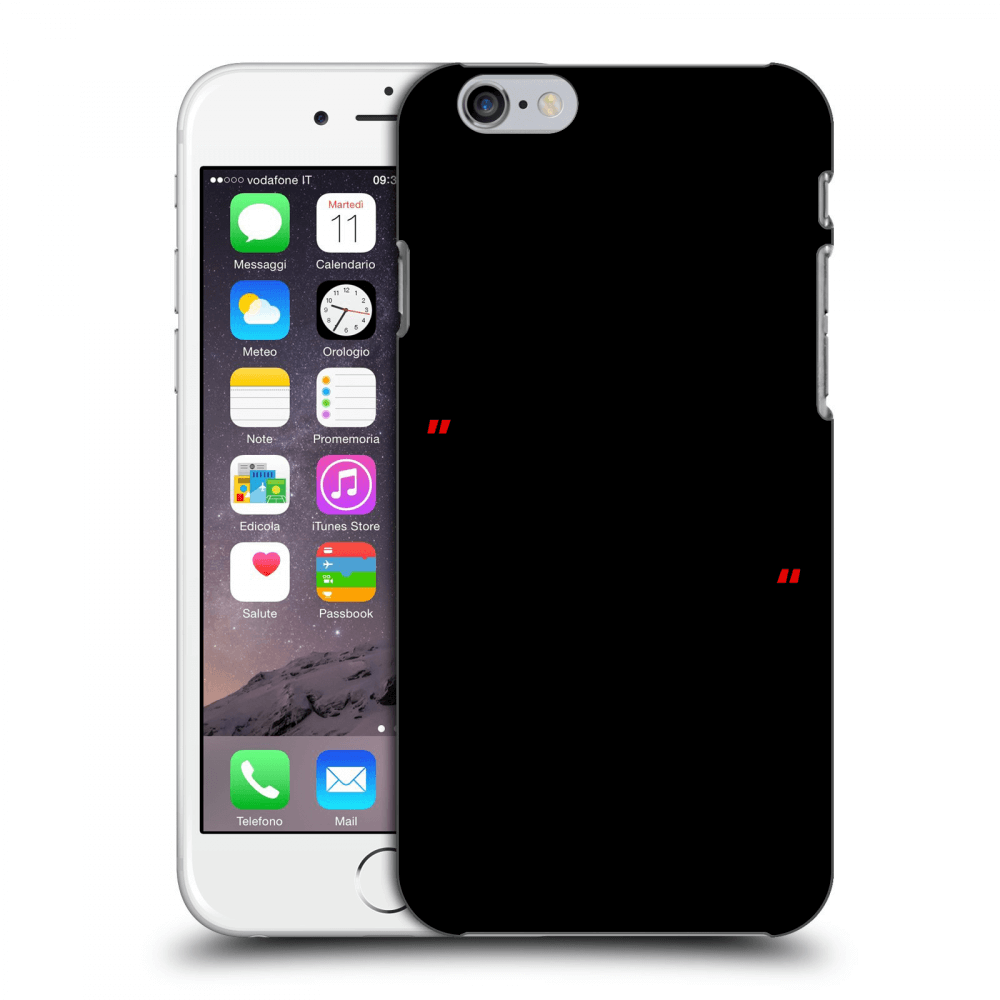 Picasee silikonový černý obal pro Apple iPhone 6/6S - Správná láska