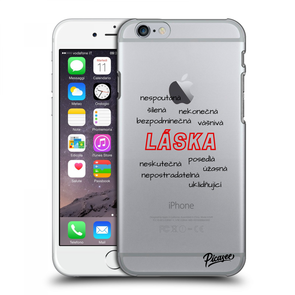 Picasee silikonový průhledný obal pro Apple iPhone 6/6S - Vlastnosti lásky
