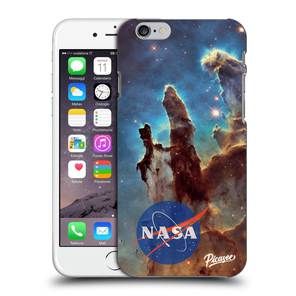 Picasee silikonový černý obal pro Apple iPhone 6/6S - Eagle Nebula