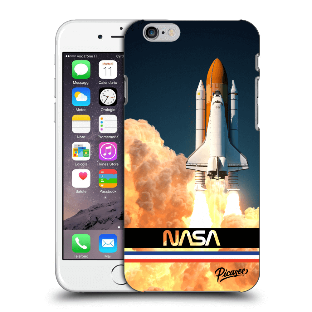 Picasee silikonový průhledný obal pro Apple iPhone 6/6S - Space Shuttle