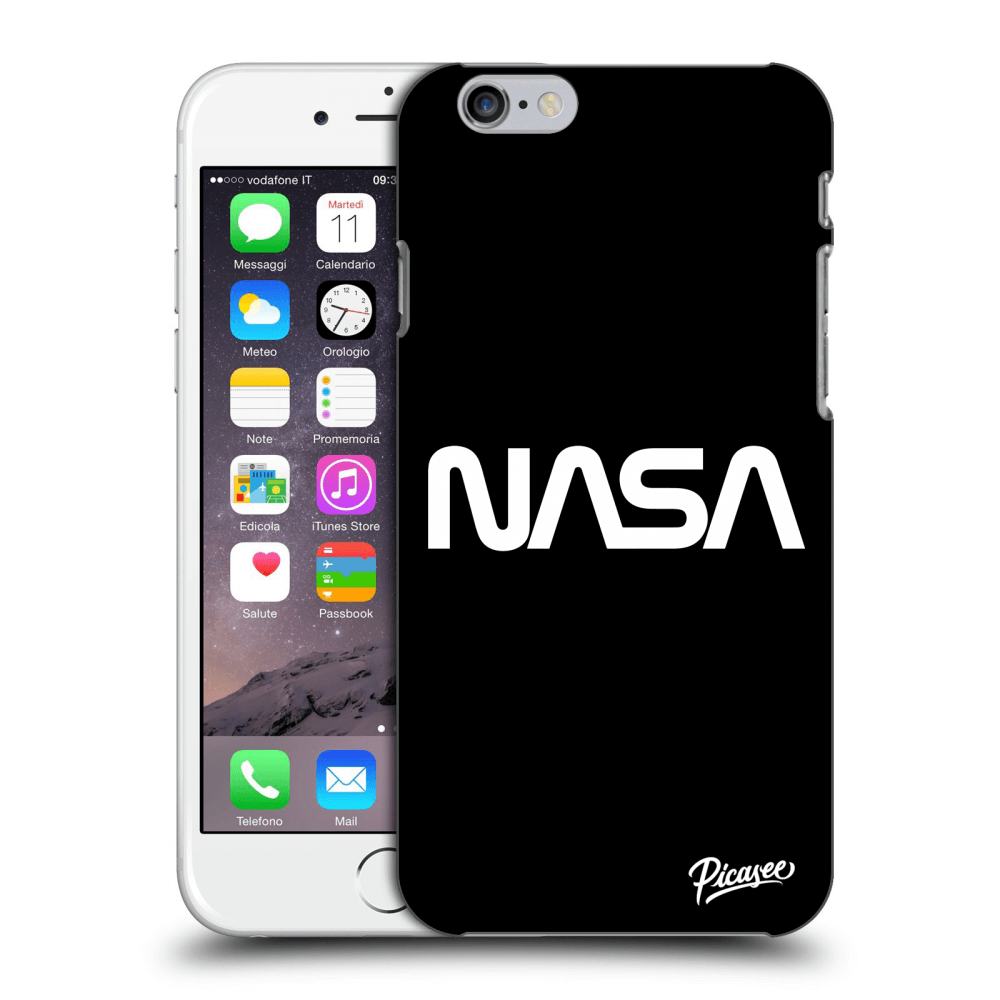 Picasee silikonový černý obal pro Apple iPhone 6/6S - NASA Basic