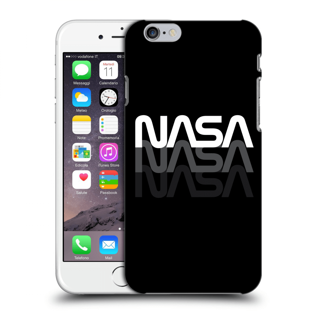 Picasee silikonový průhledný obal pro Apple iPhone 6/6S - NASA Triple