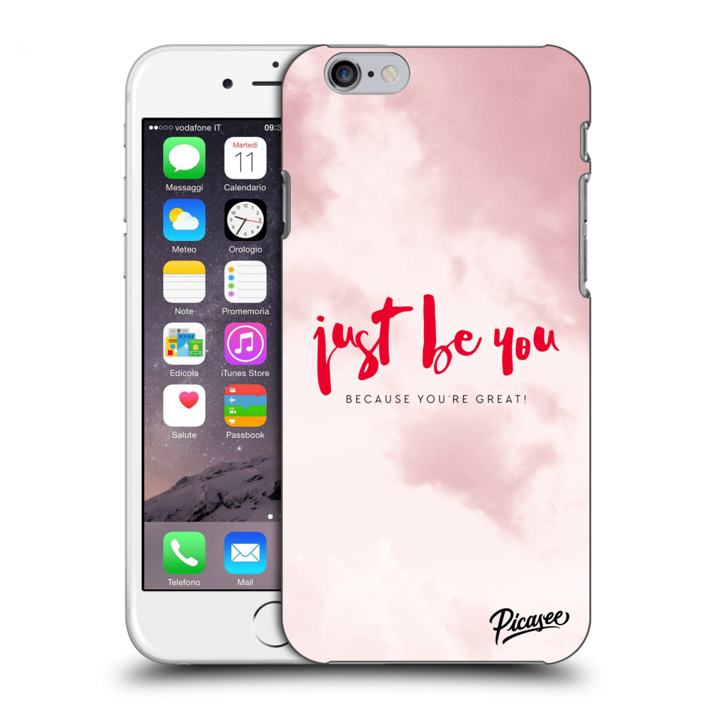 Picasee plastový průhledný obal pro Apple iPhone 6/6S - Just be you