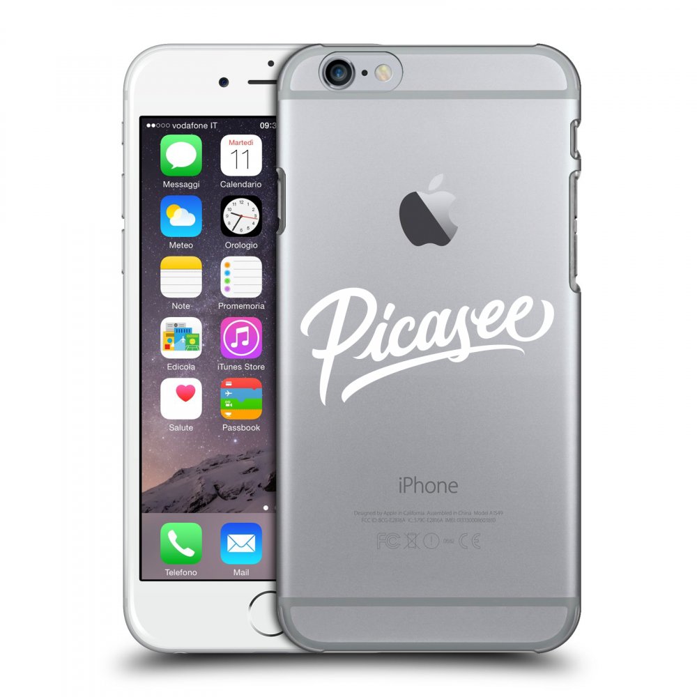 Picasee silikonový průhledný obal pro Apple iPhone 6/6S - Picasee - White