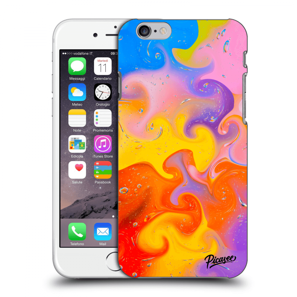 Picasee silikonový průhledný obal pro Apple iPhone 6/6S - Bubbles