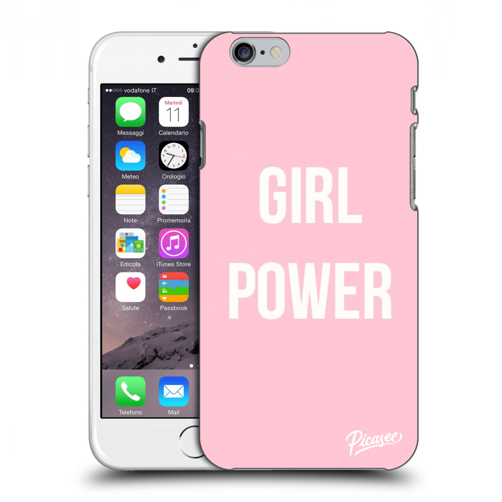 Picasee silikonový průhledný obal pro Apple iPhone 6/6S - Girl power