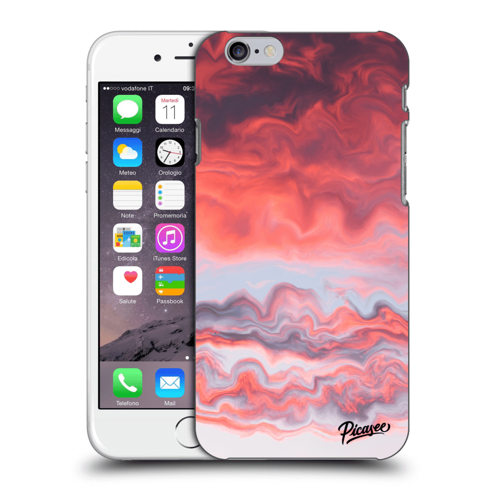 Picasee silikonový průhledný obal pro Apple iPhone 6/6S - Sunset