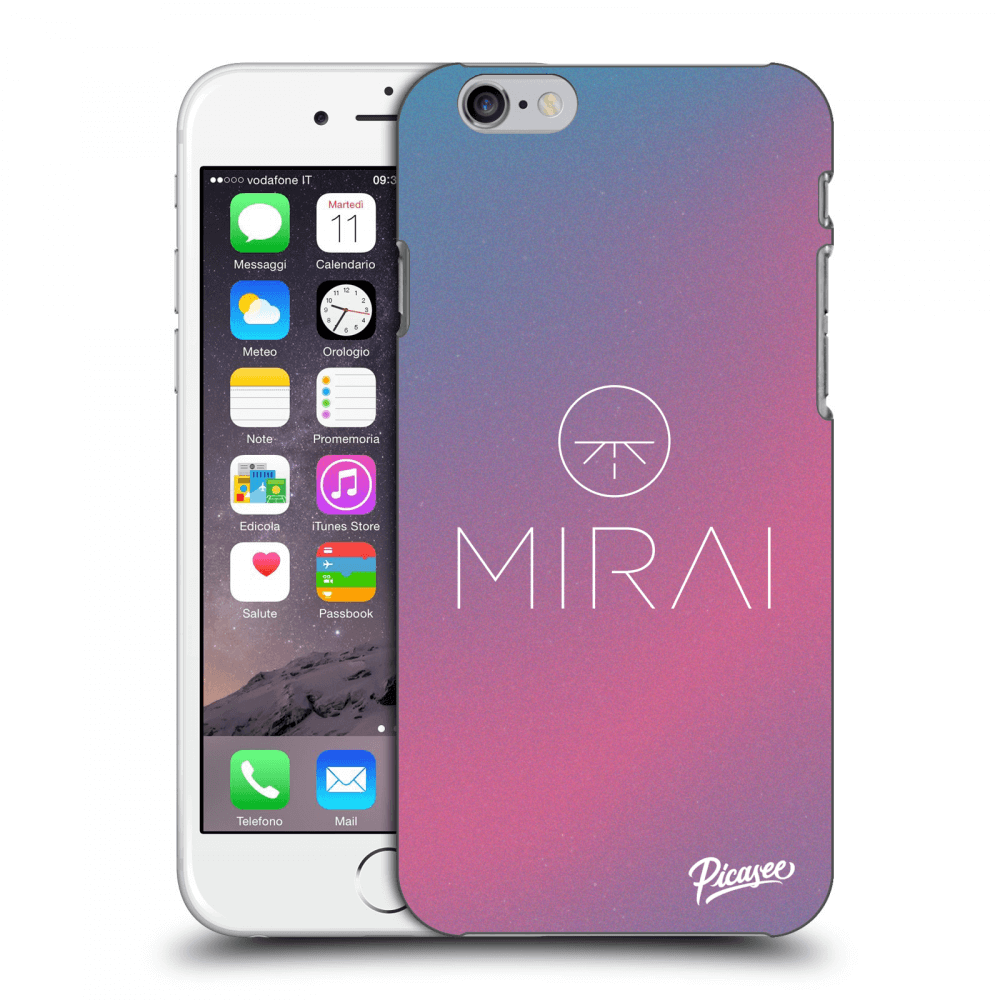 Picasee silikonový průhledný obal pro Apple iPhone 6/6S - Mirai - Logo