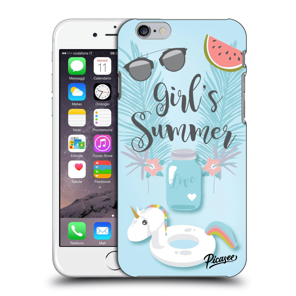 Picasee silikonový průhledný obal pro Apple iPhone 6/6S - Girls Summer