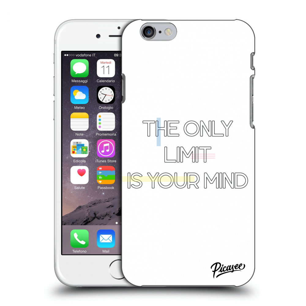 Picasee silikonový průhledný obal pro Apple iPhone 6/6S - The only limit is your mind