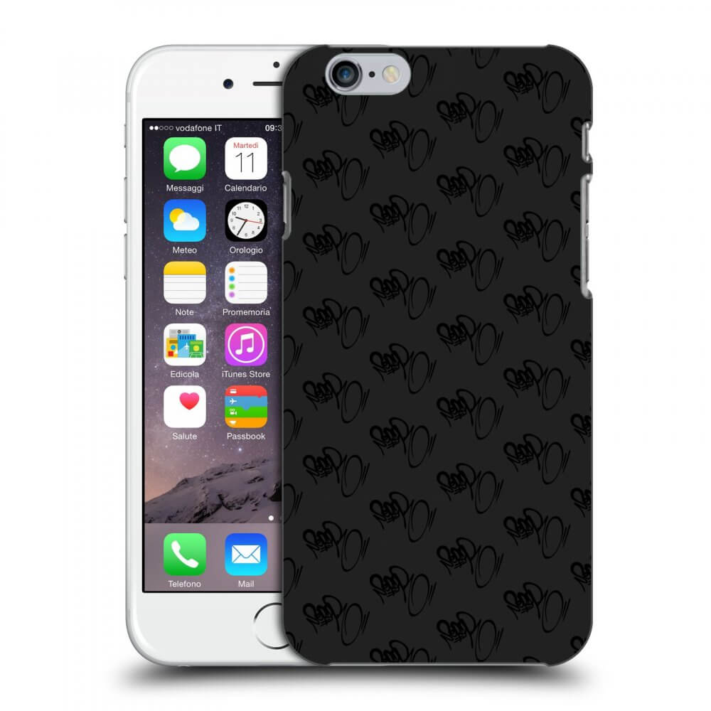Picasee silikonový černý obal pro Apple iPhone 6/6S - Separ - Black On Black 1