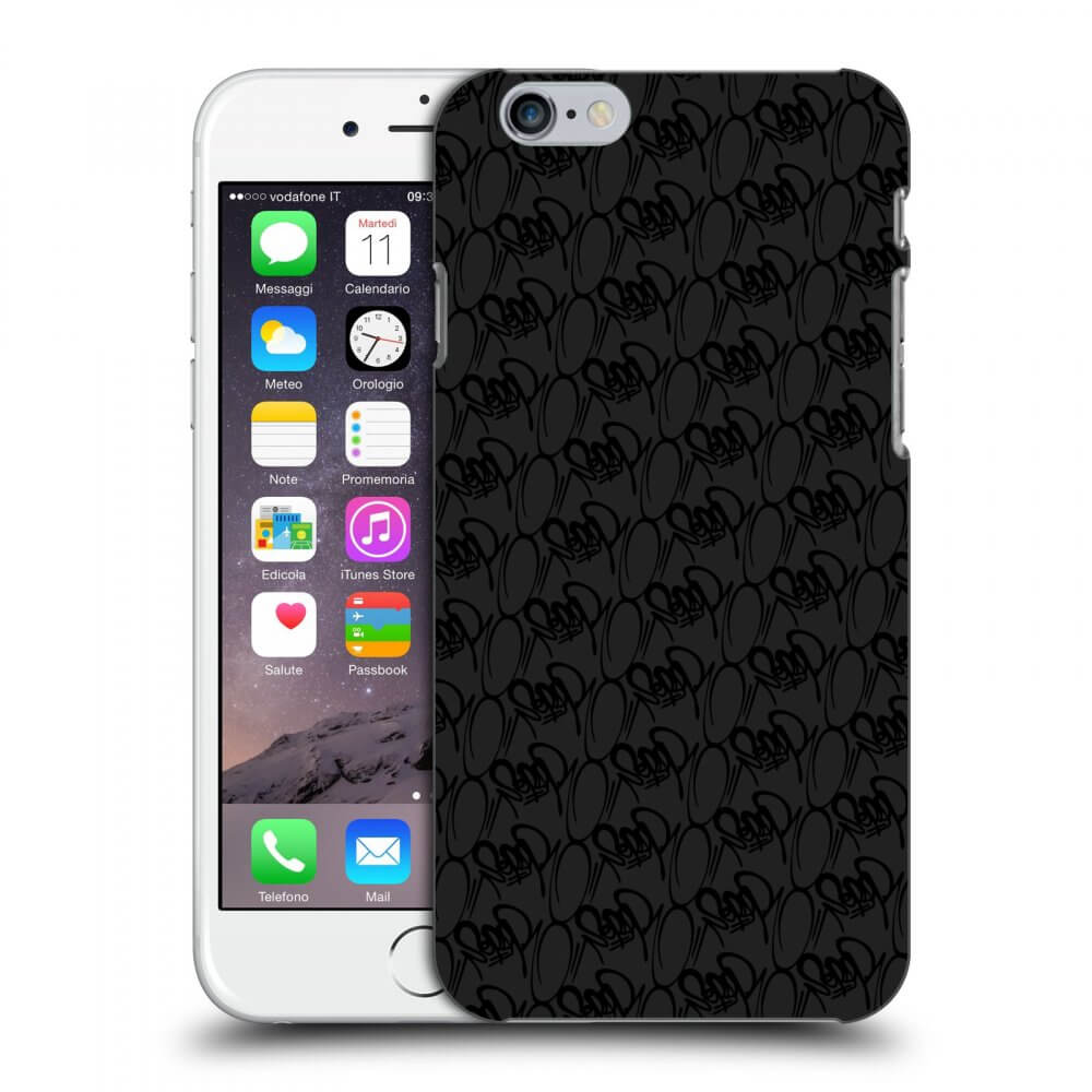 Picasee silikonový černý obal pro Apple iPhone 6/6S - Separ - Black On Black 2