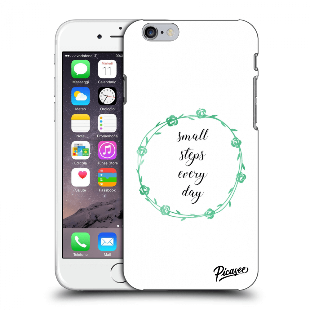 Picasee silikonový průhledný obal pro Apple iPhone 6/6S - Small steps every day