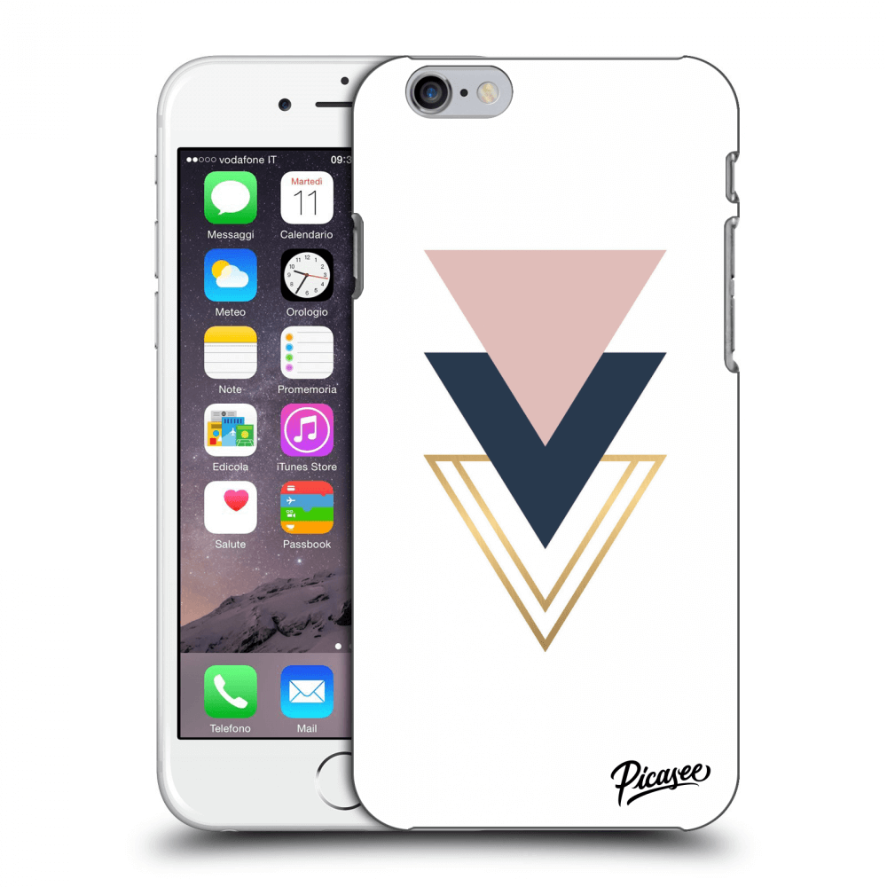 Picasee silikonový průhledný obal pro Apple iPhone 6/6S - Triangles