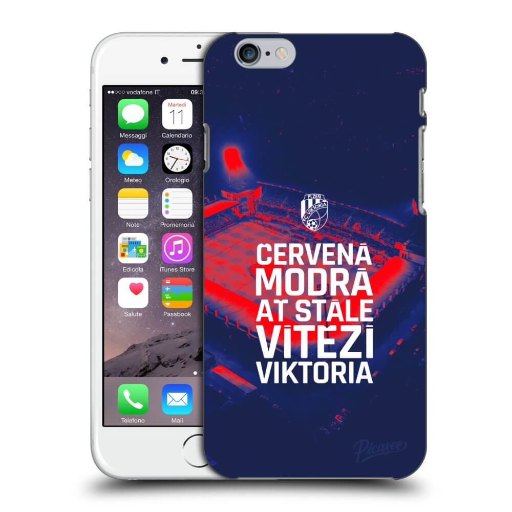 Picasee silikonový průhledný obal pro Apple iPhone 6/6S - FC Viktoria Plzeň E
