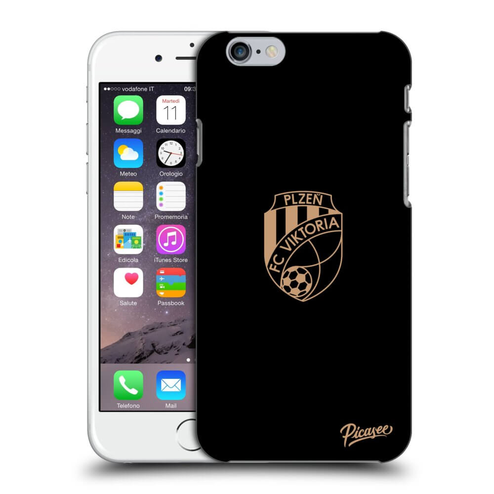 Picasee silikonový černý obal pro Apple iPhone 6/6S - FC Viktoria Plzeň I