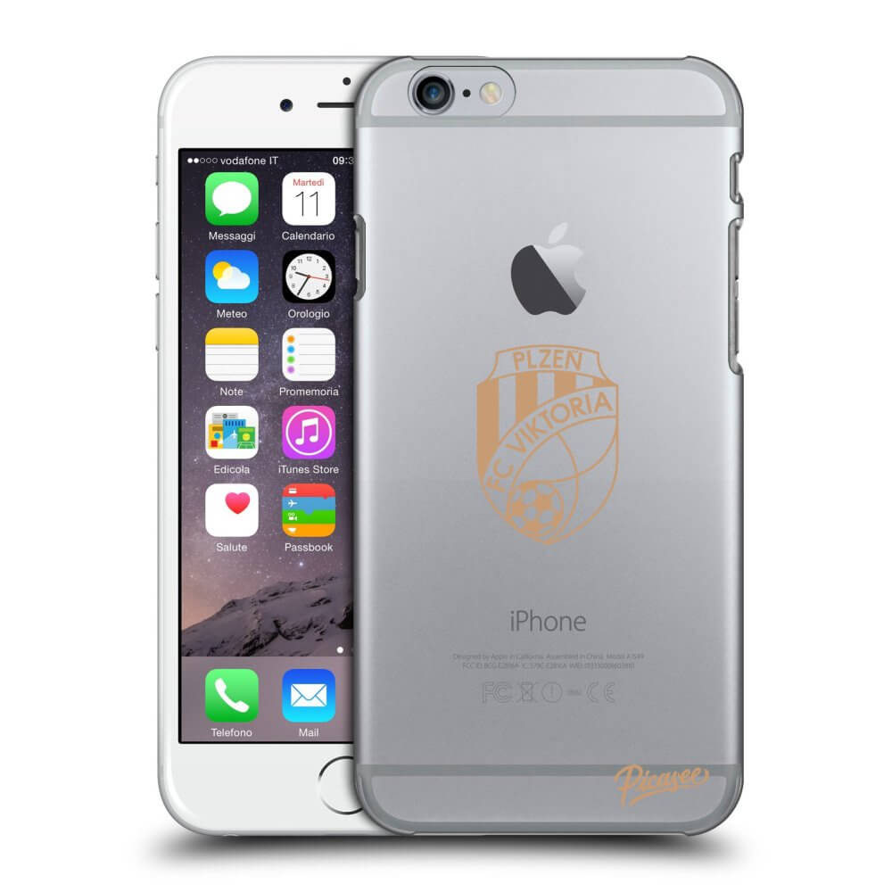 Picasee silikonový průhledný obal pro Apple iPhone 6/6S - FC Viktoria Plzeň I