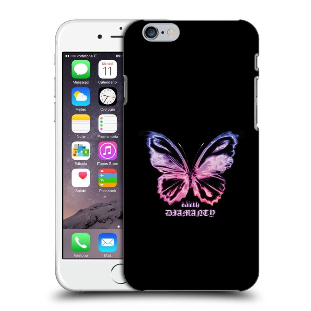 Picasee silikonový černý obal pro Apple iPhone 6/6S - Diamanty Purple