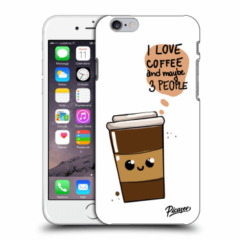 Picasee silikonový průhledný obal pro Apple iPhone 6/6S - Cute coffee