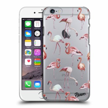 Picasee silikonový průhledný obal pro Apple iPhone 6/6S - Flamingos