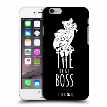 Picasee silikonový průhledný obal pro Apple iPhone 6/6S - CHBMK - The real Boss - black