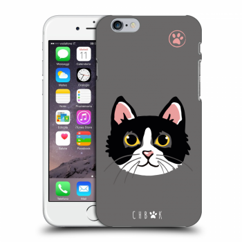 Picasee silikonový průhledný obal pro Apple iPhone 6/6S - Chybí mí kočky - Šedá