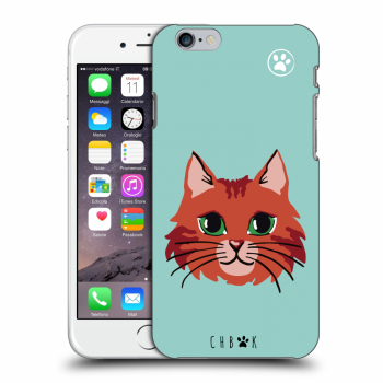 Picasee silikonový průhledný obal pro Apple iPhone 6/6S - Chybí mi kočky - Zelená