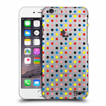 Picasee plastový průhledný obal pro Apple iPhone 6/6S - Colorful dots