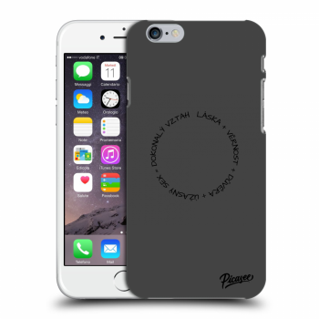 Picasee silikonový černý obal pro Apple iPhone 6/6S - Dokonalý vztah