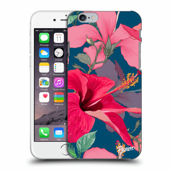 Picasee silikonový průhledný obal pro Apple iPhone 6/6S - Hibiscus